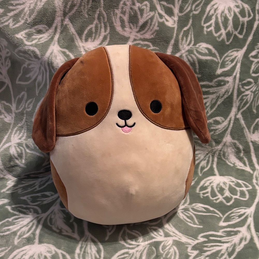 Squishmallows Brown and Cream Puppy Plush